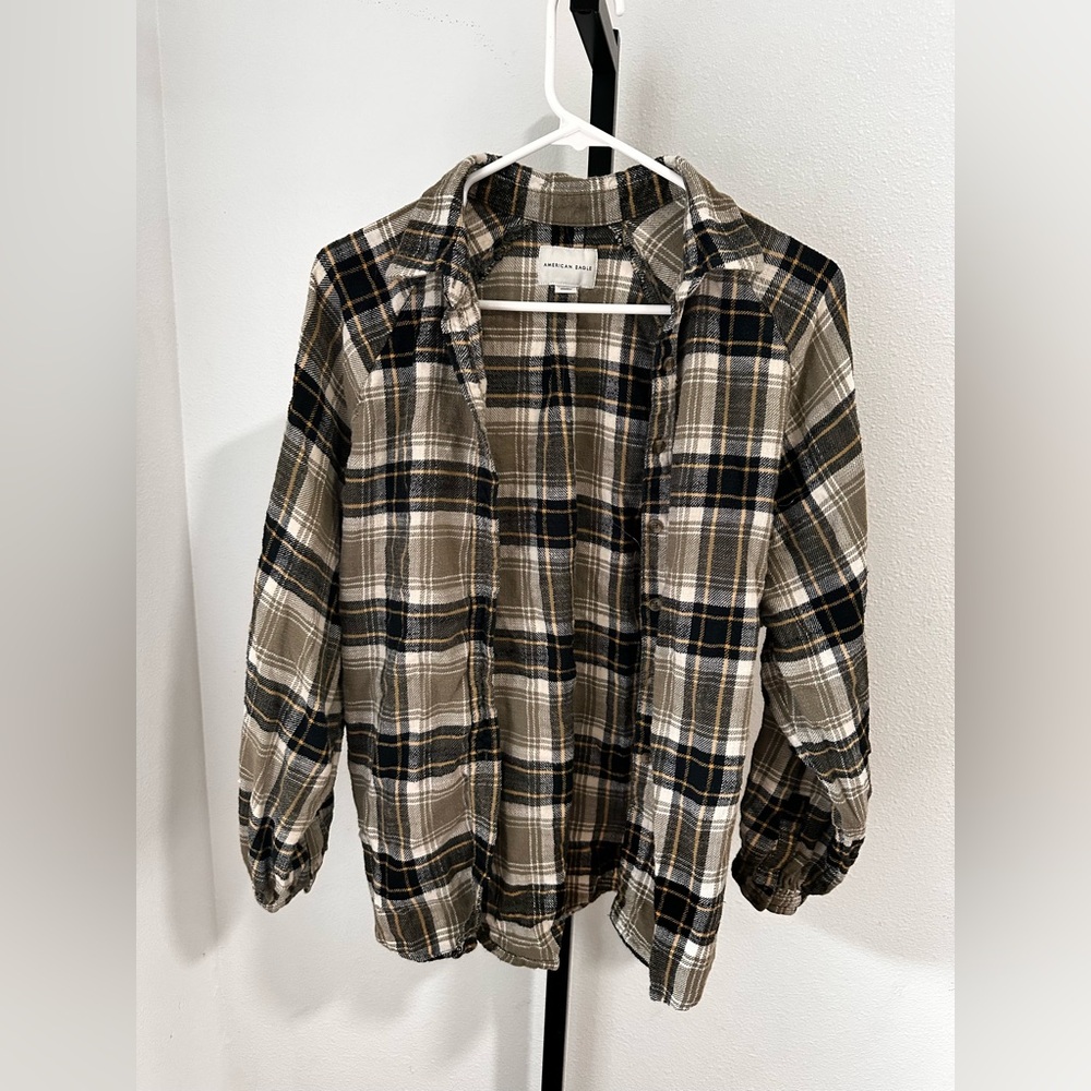 American eagle size small flannel button down shi… - image 1